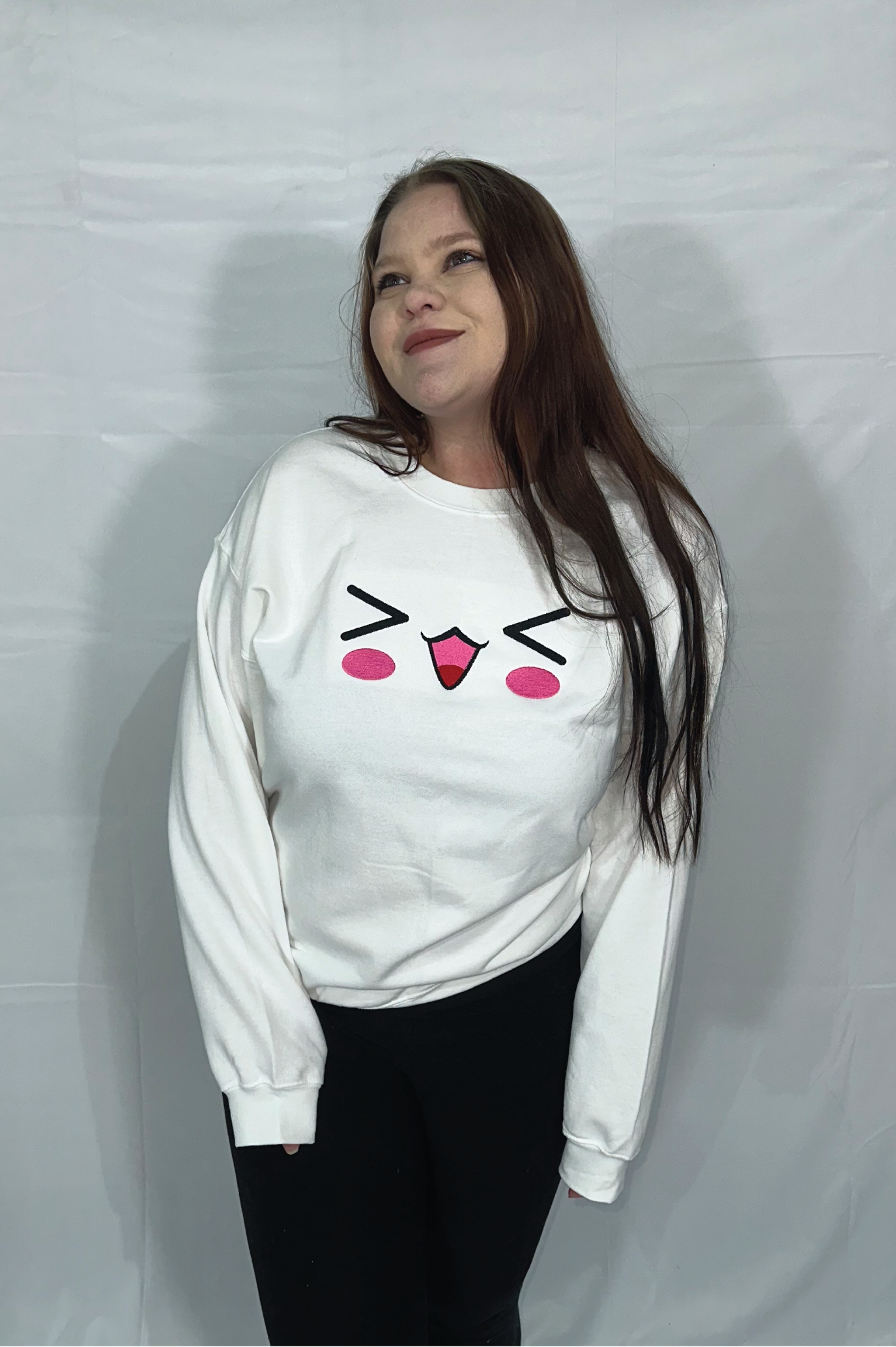 Cute Kawaii Face Crewneck Sweatshirt