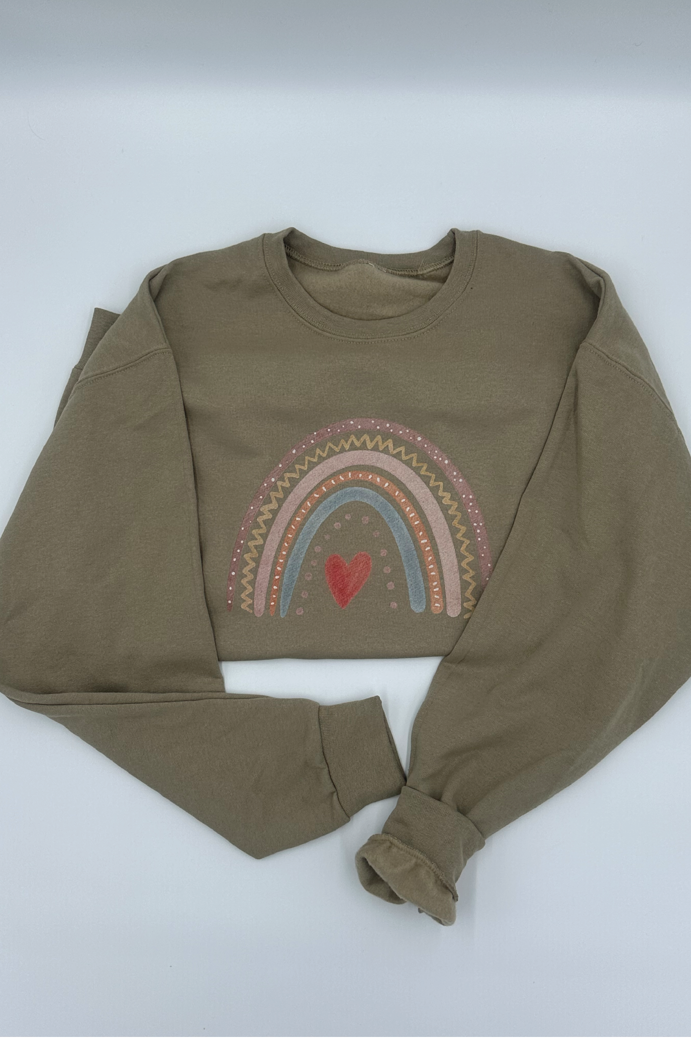 Boho Rainbow Crewneck Sweatshirt