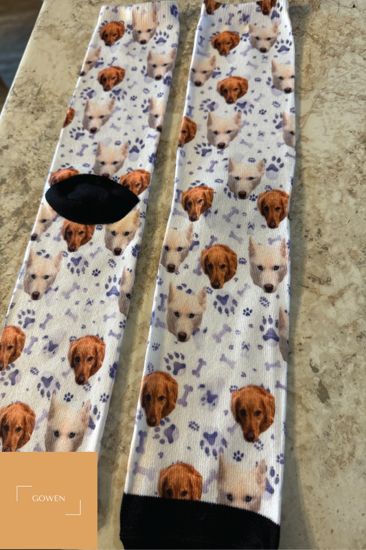 Custom Socks Dog Faces