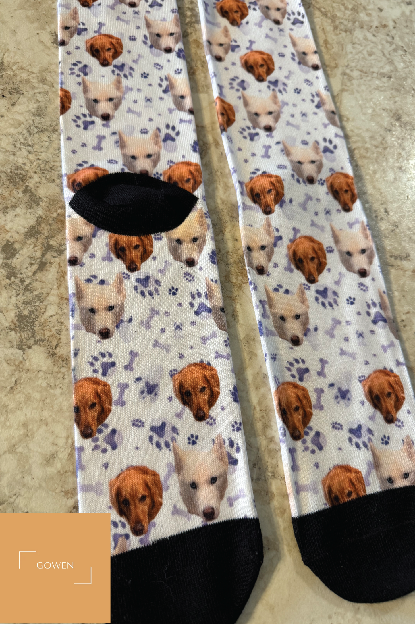 Custom Socks Dog Faces