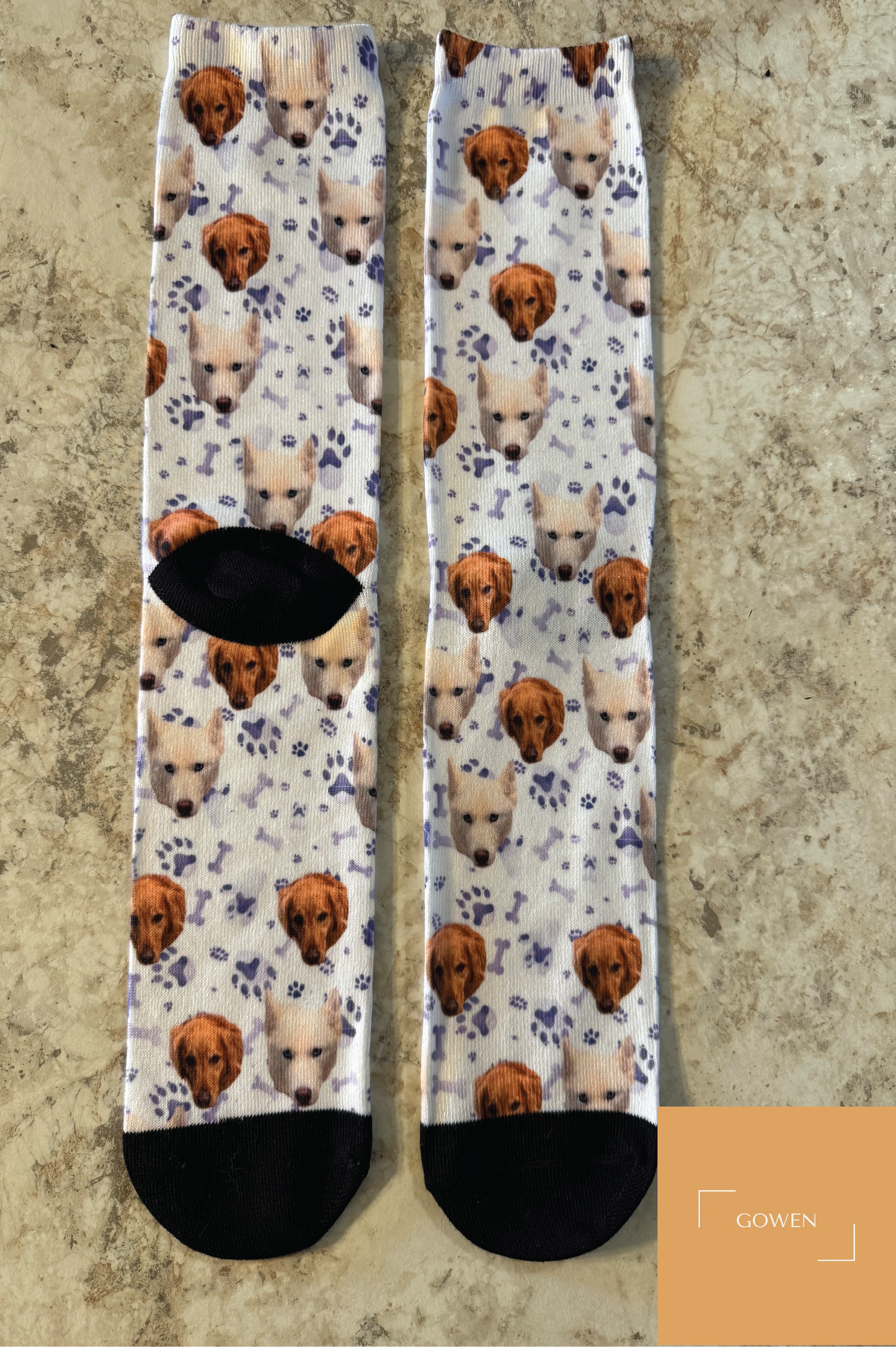 Custom Socks Dog Faces