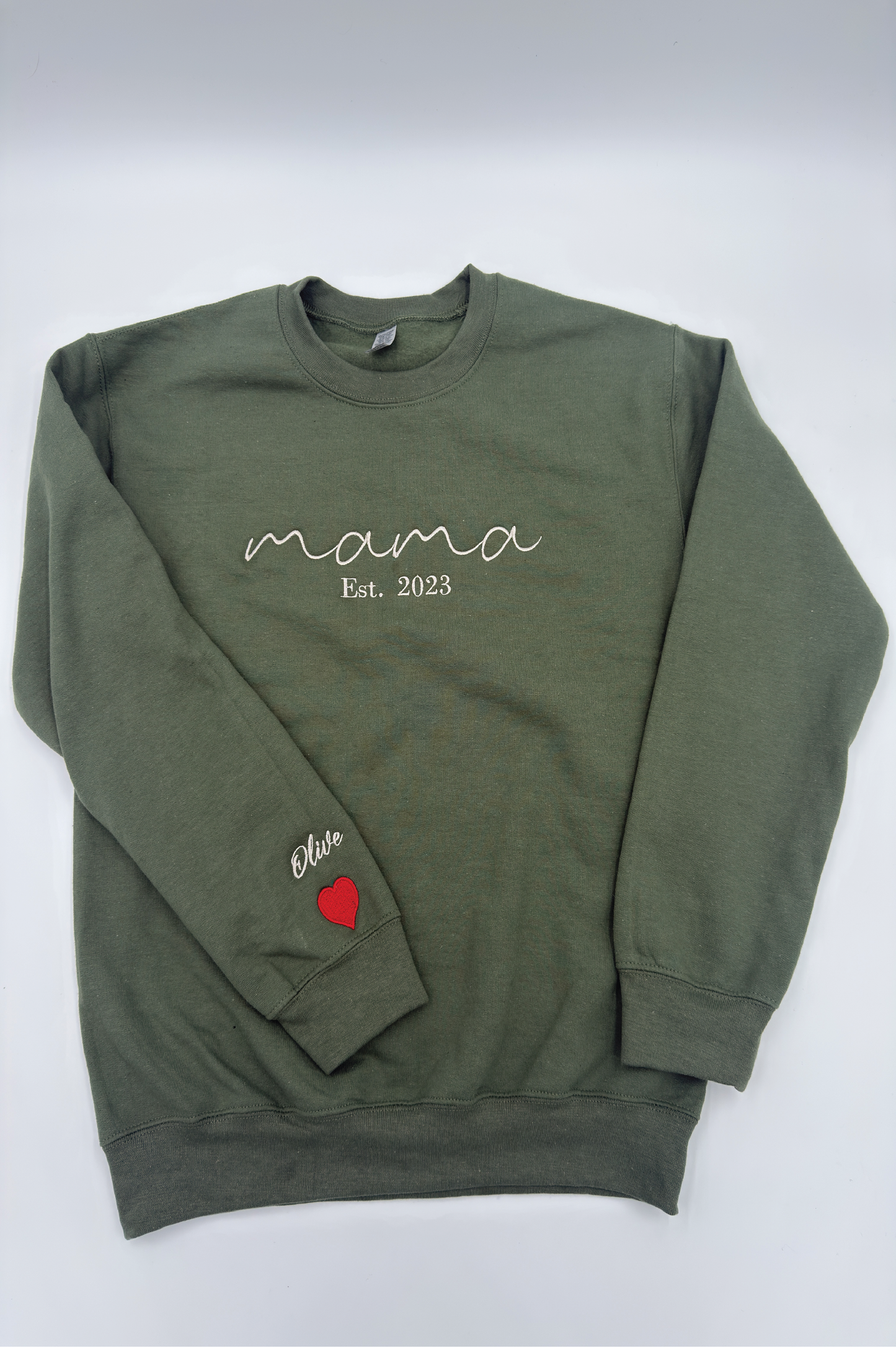 Mama Custom Name On Sleeve