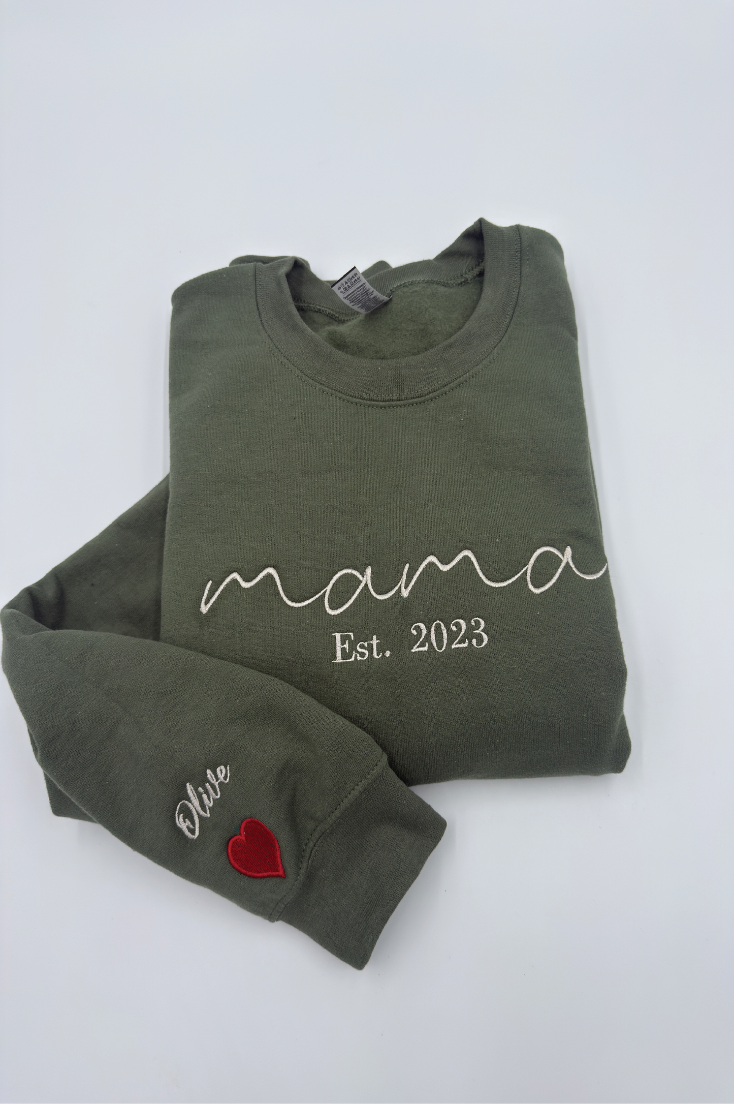 Mama Custom Name On Sleeve