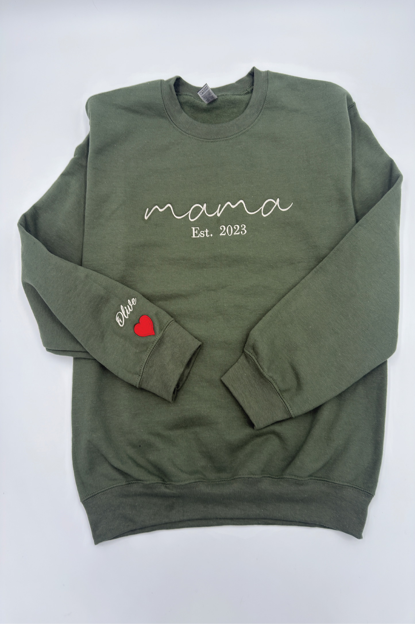 Mama Custom Name On Sleeve