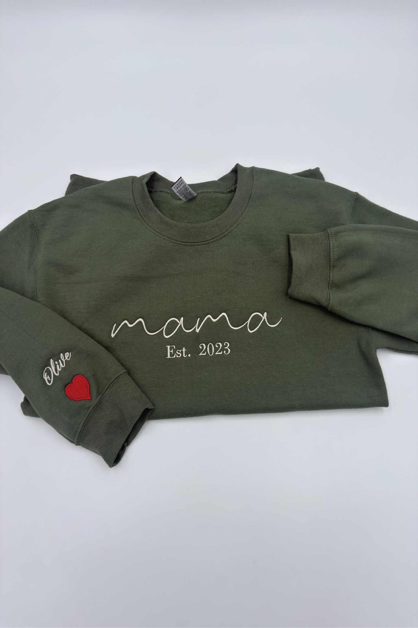 Mama Custom Name On Sleeve