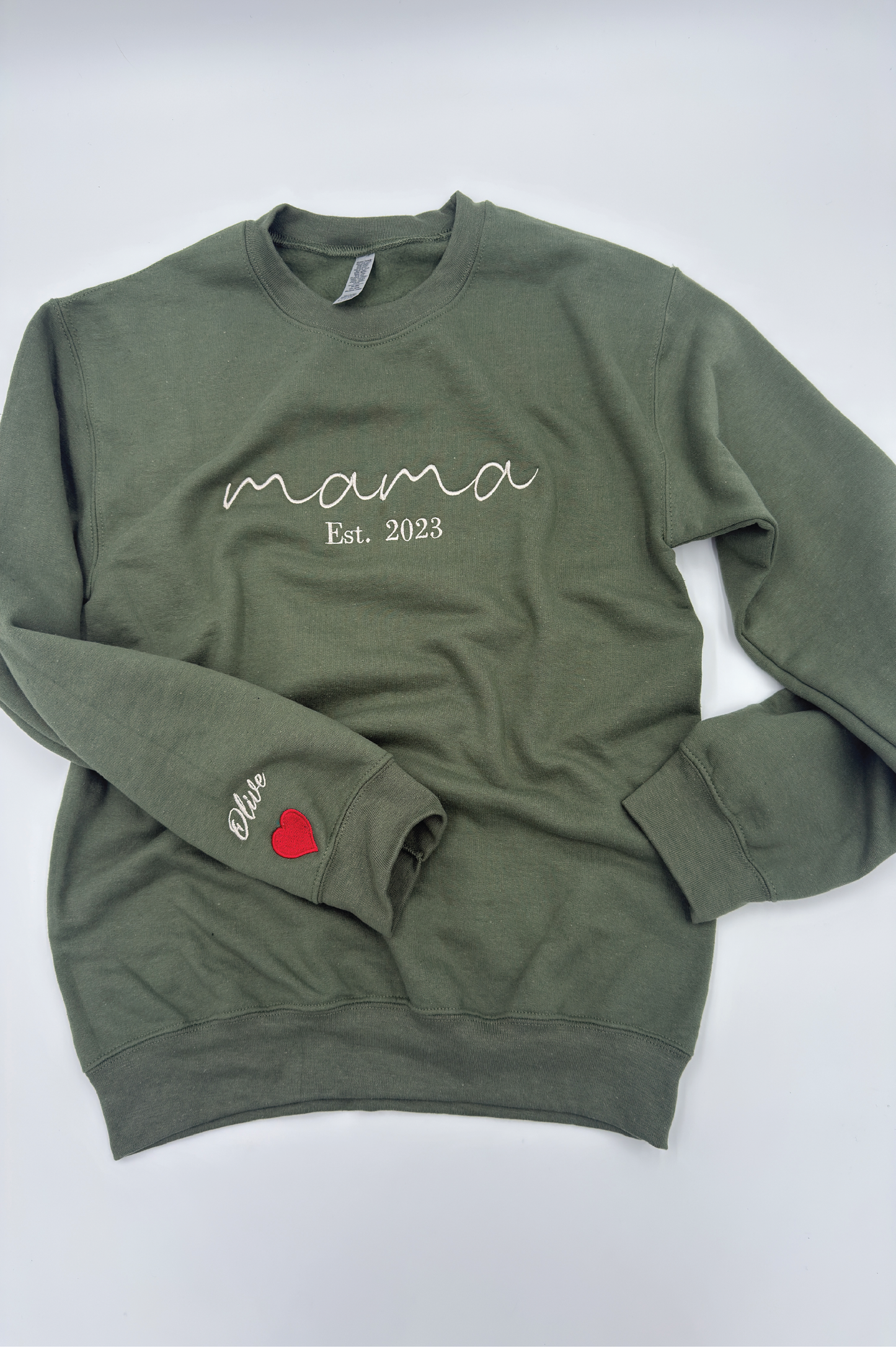 Mama Custom Name On Sleeve