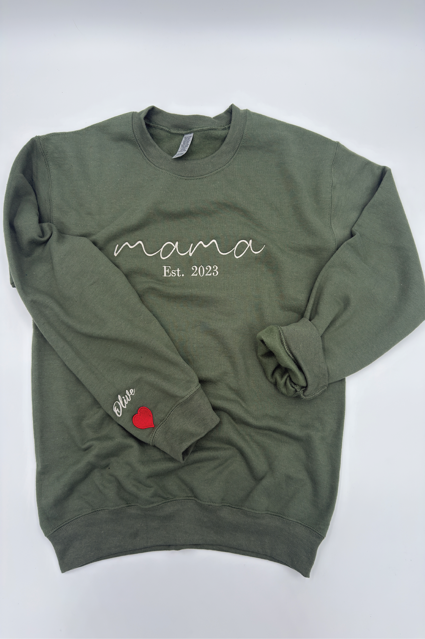Mama Custom Name On Sleeve