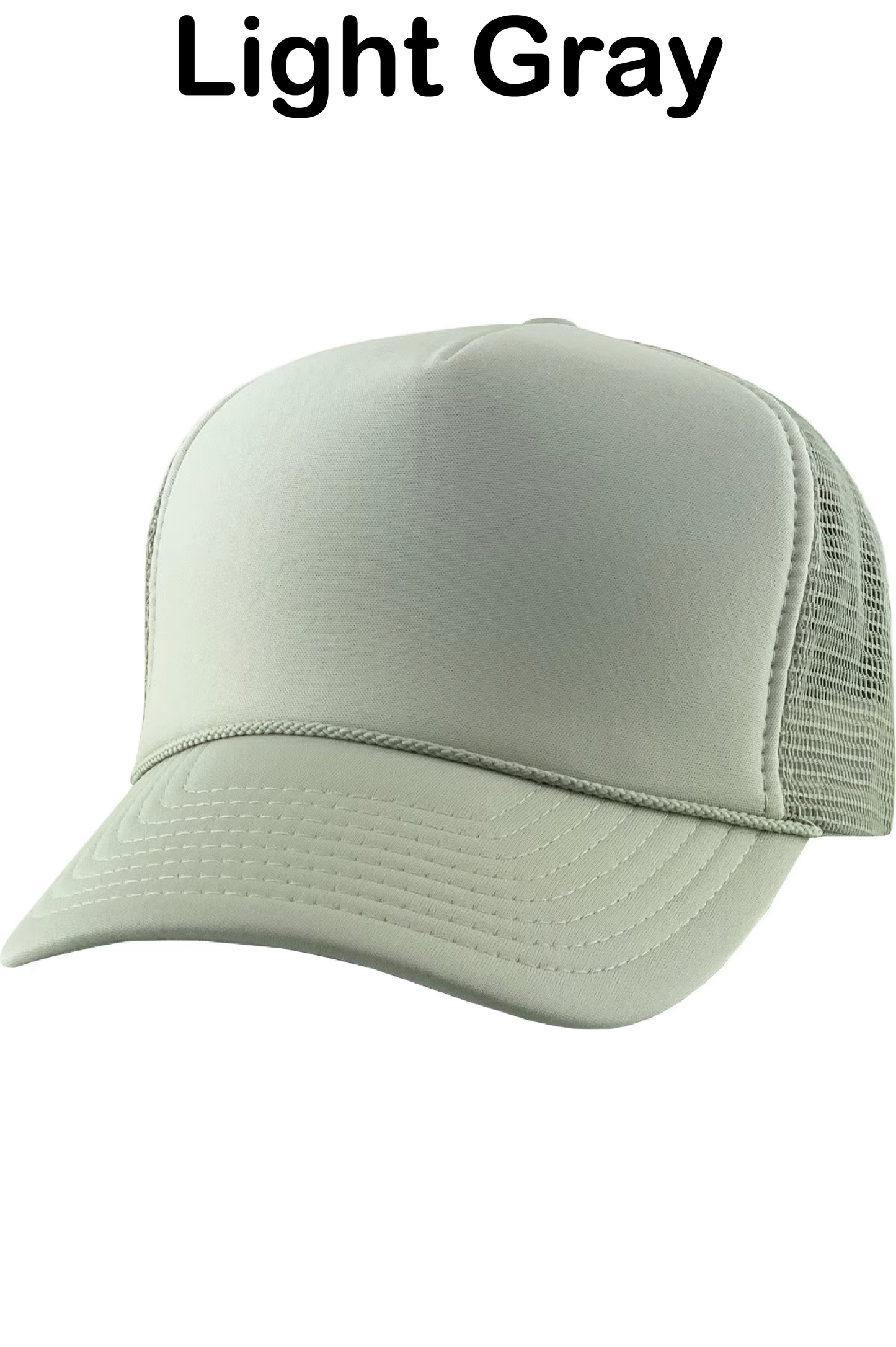 Light gray cap on a white background with 'Light Gray' text above.