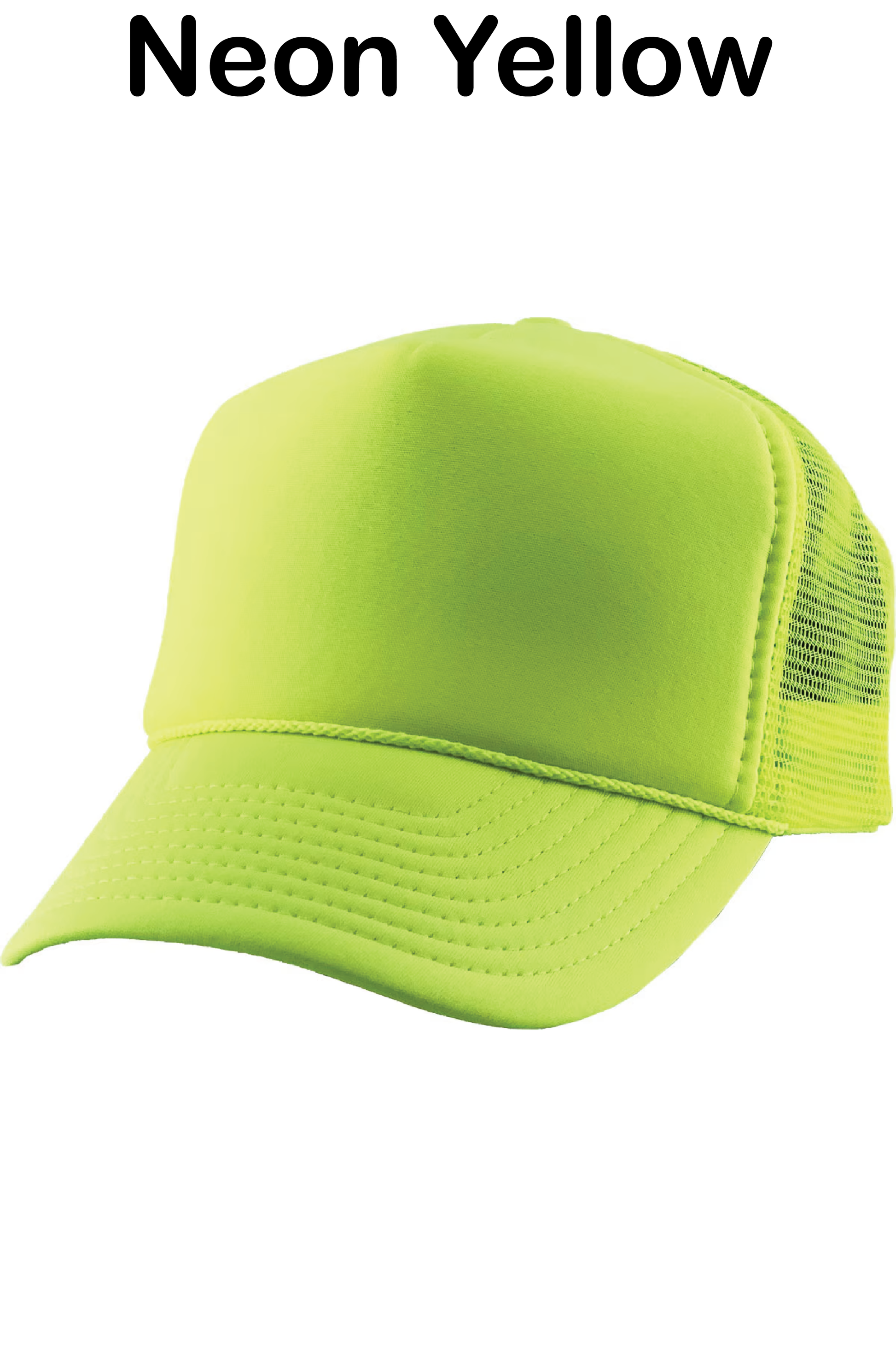Neon Yellow Trucker Hat