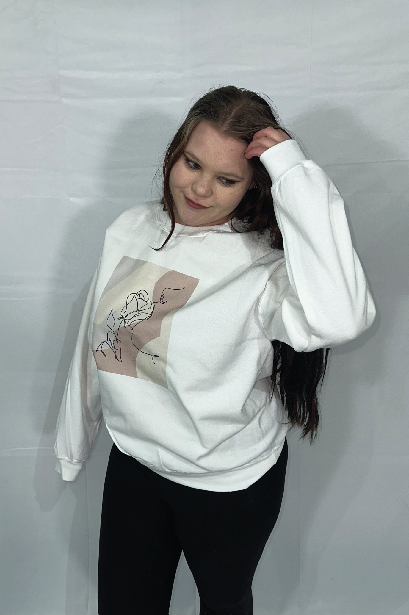 Line Portrait Crewneck Sweatshirt