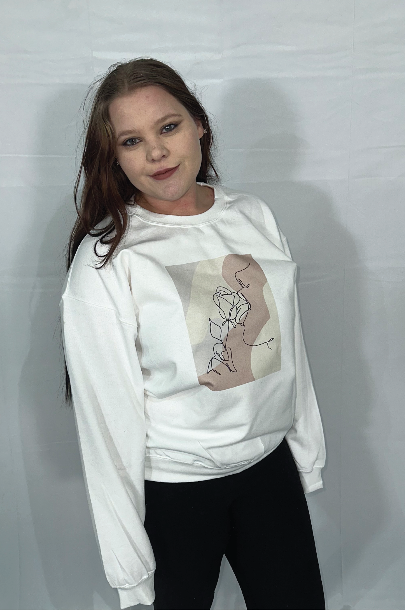 Line Portrait Crewneck Sweatshirt