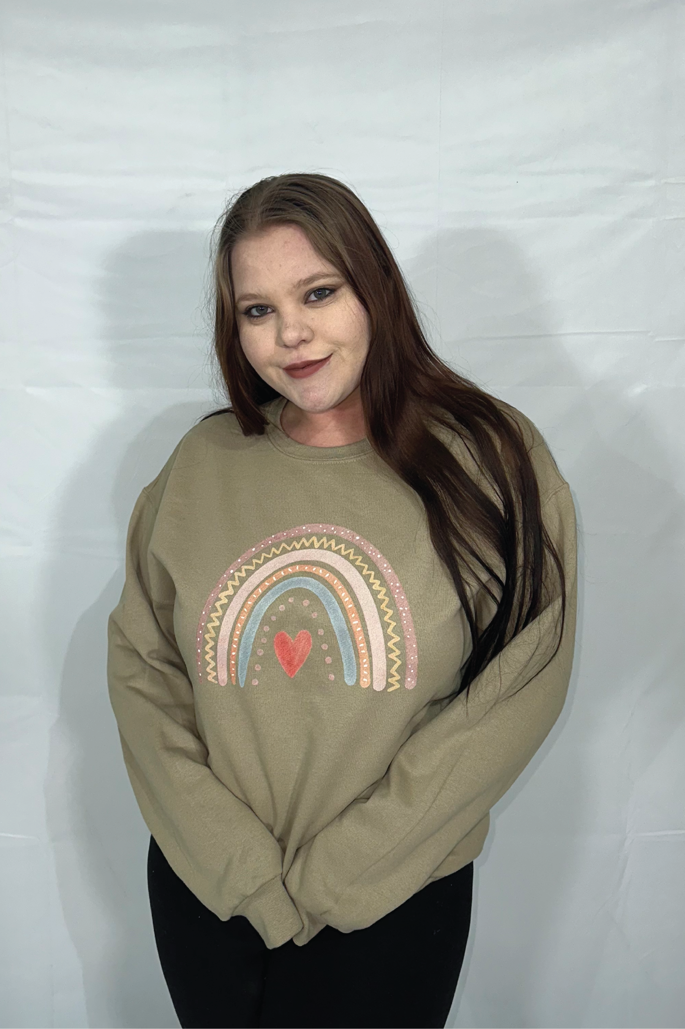Boho Rainbow Crewneck Sweatshirt