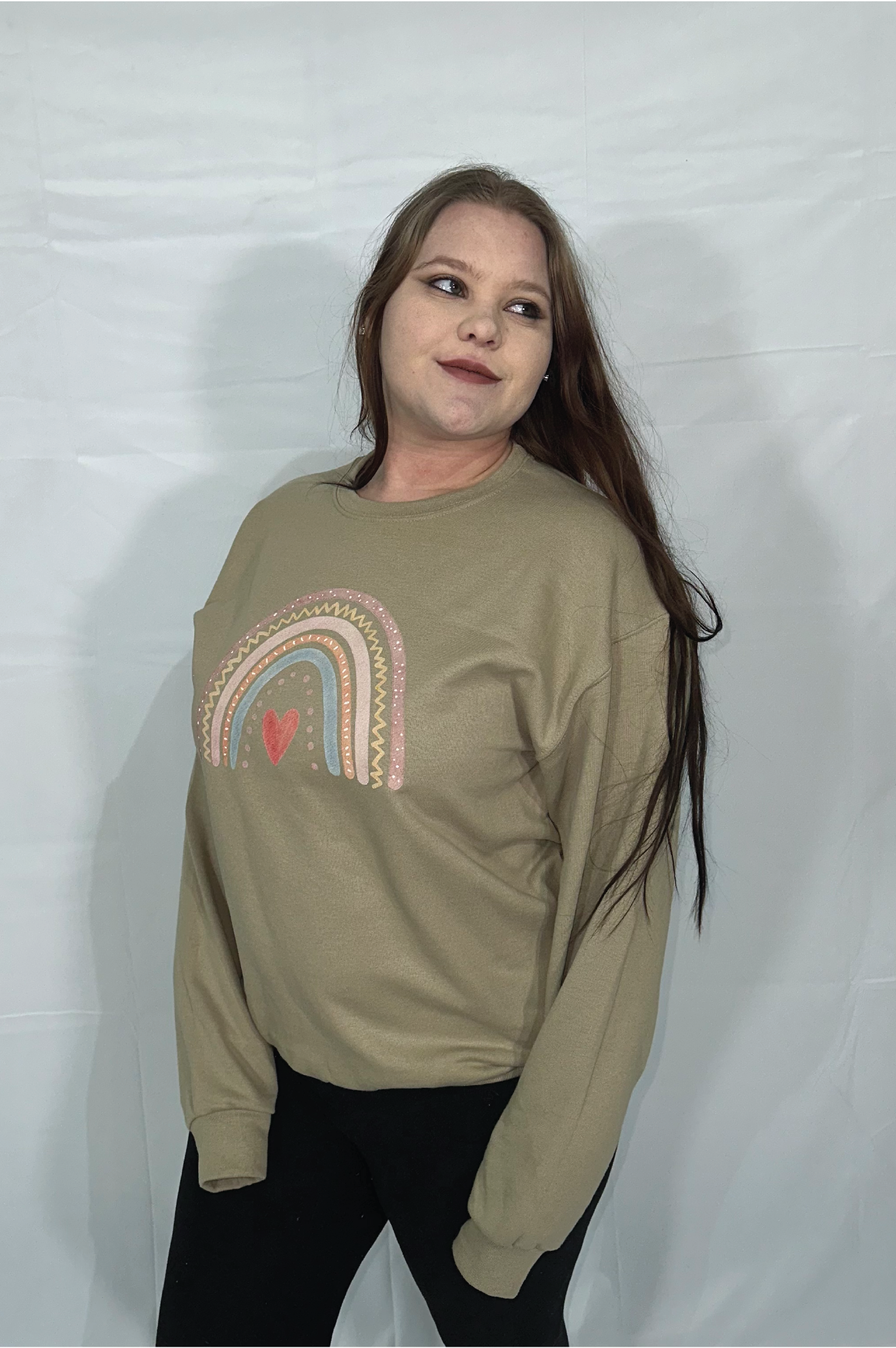 Boho Rainbow Crewneck Sweatshirt