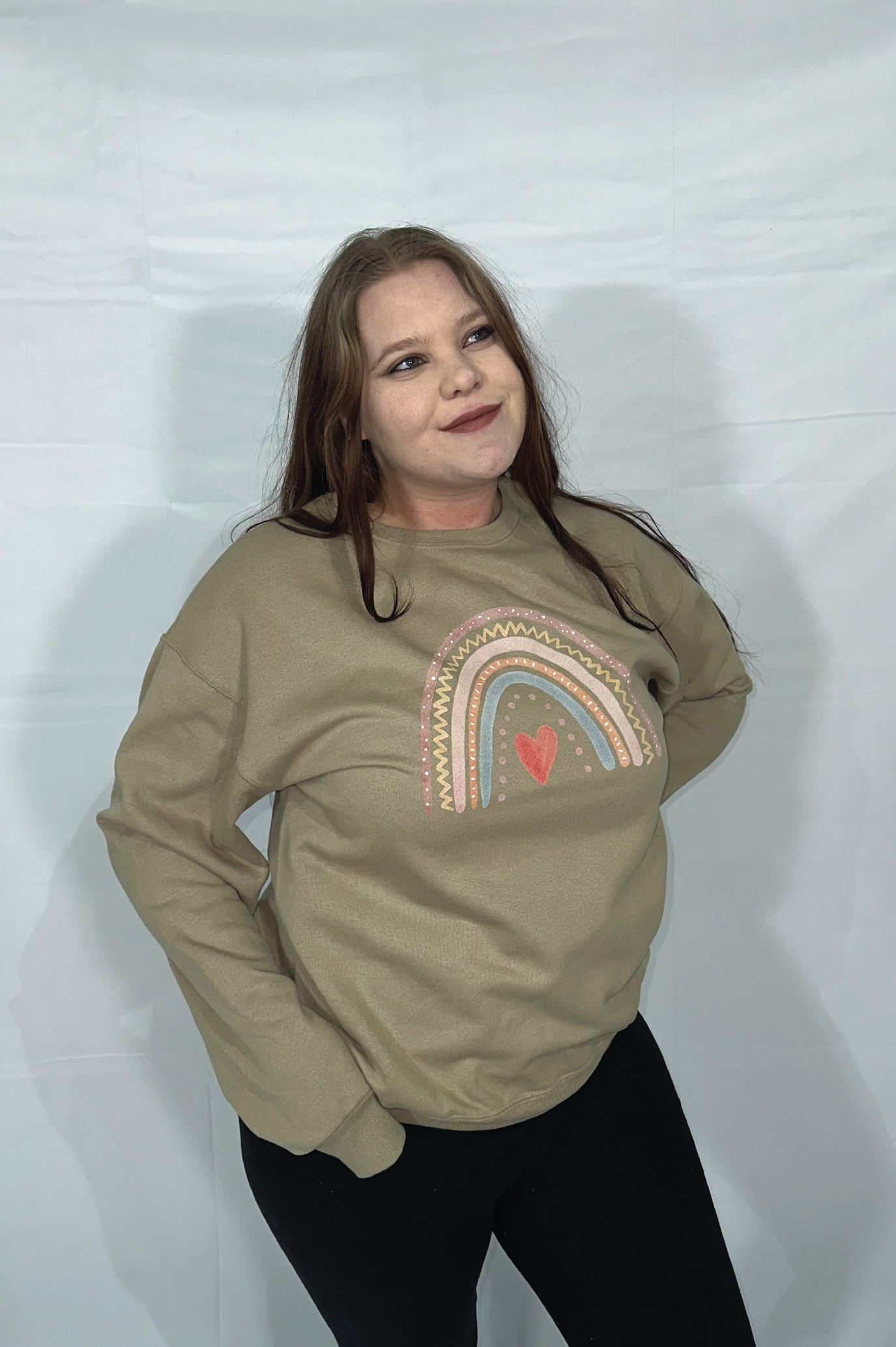 Boho Rainbow Crewneck Sweatshirt