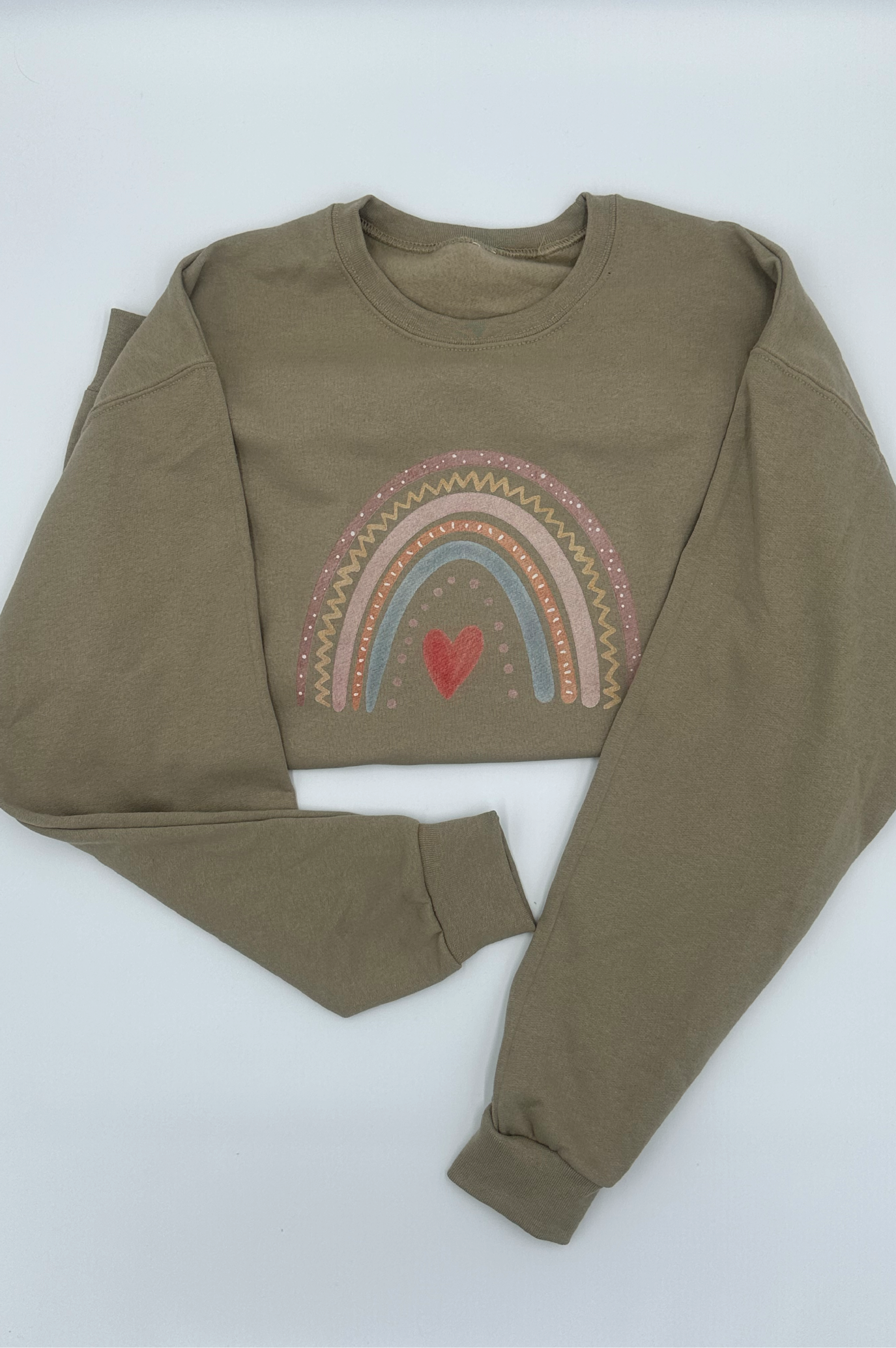 Boho Rainbow Crewneck Sweatshirt