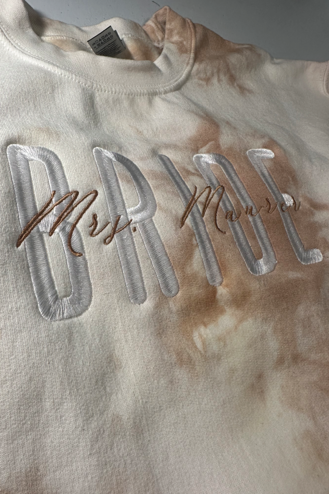 custom Sweatshirt, personalized sweatshirt, wifey sweatshirt, perfect gift idea for any occasion, tie dye wifey sweatshirt, custom Last name Bridal Sweater, bridal apparel