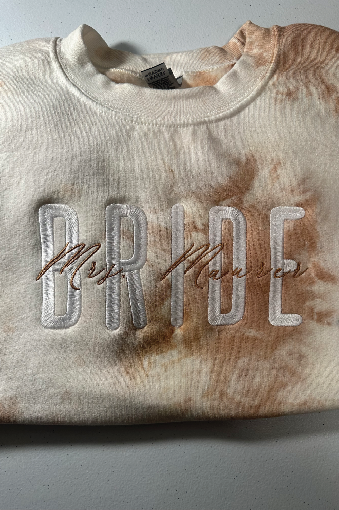 custom Sweatshirt, personalized sweatshirt, wifey sweatshirt, perfect gift idea for any occasion, tie dye wifey sweatshirt, custom Last name Bridal Sweater, bridal apparel