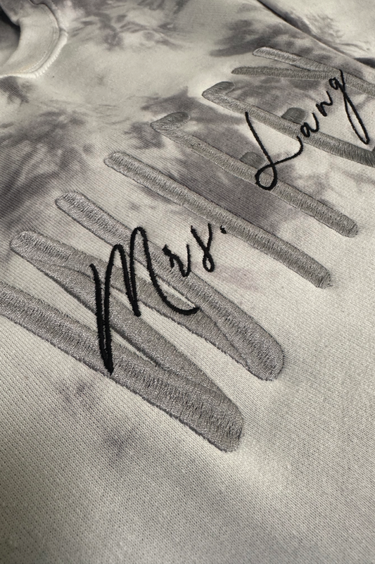 custom Sweatshirt, personalized sweatshirt, wifey sweatshirt, perfect gift idea for any occasion, tie dye wifey sweatshirt, custom Last name Bridal Sweater, bridal apparel